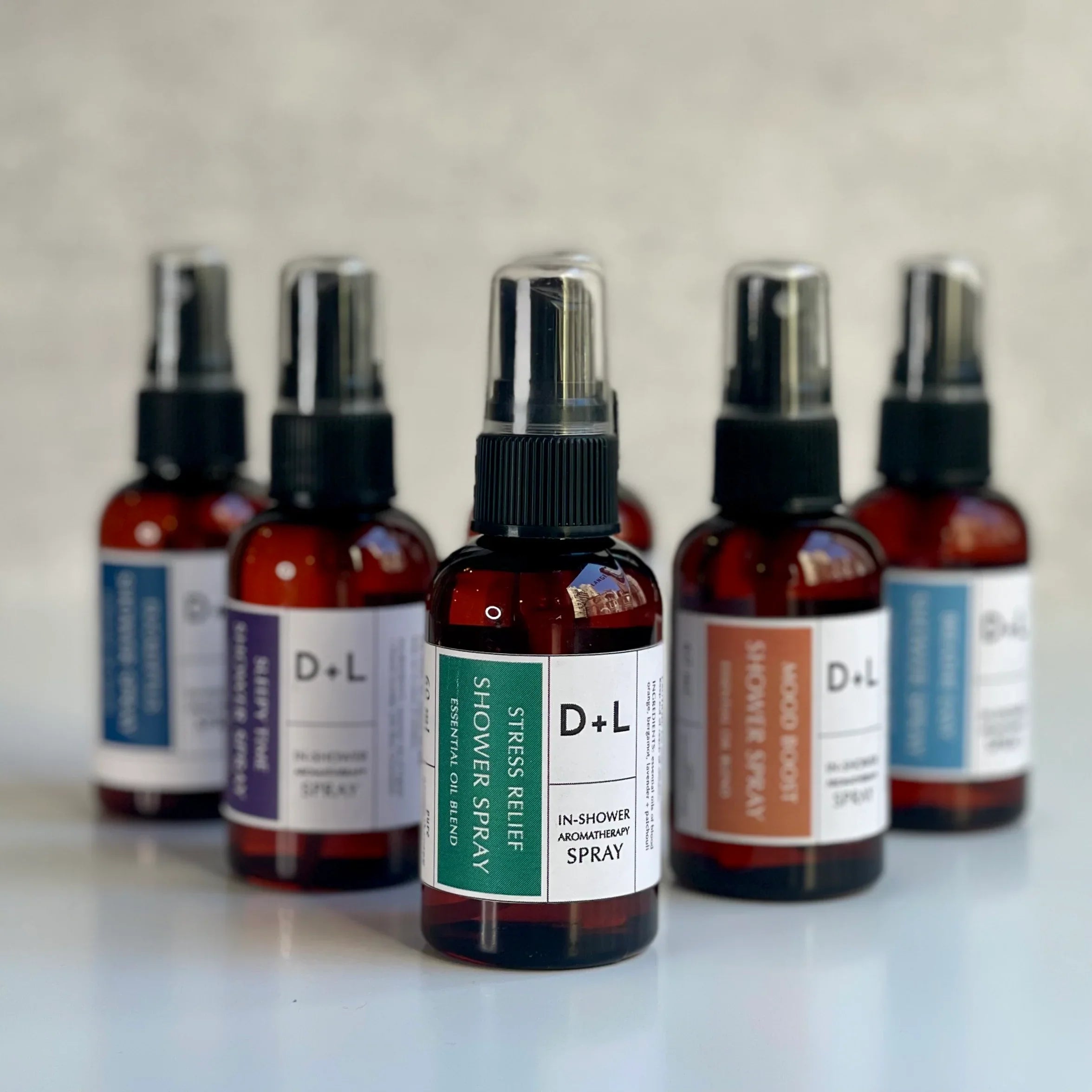 aromatherapy in-shower sprays + shower bombs