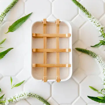 bamboo soap dish