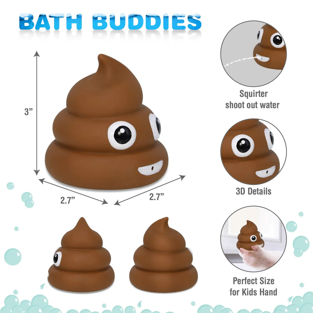 bath buddies - poo face