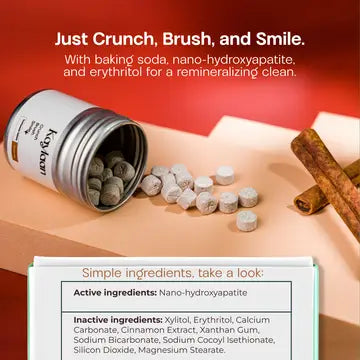 Kaylaan Cinnamon Toothpaste Tablets - Fluoride Free - 90 Count
