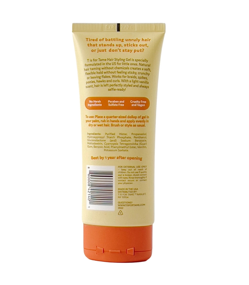 T is for Tame taming gel - soft natural style & hold