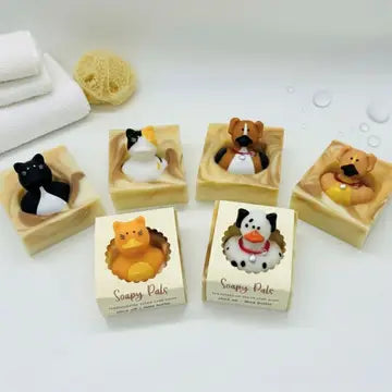handmade novelty soap - soapy pals