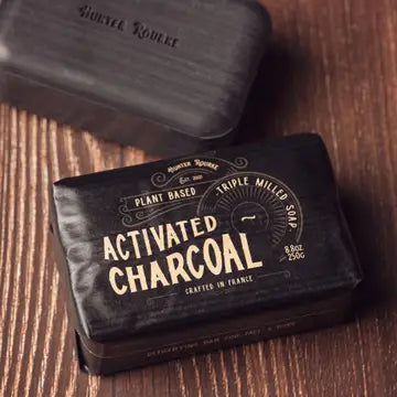 activated charcoal soap by Hunter Rourke
