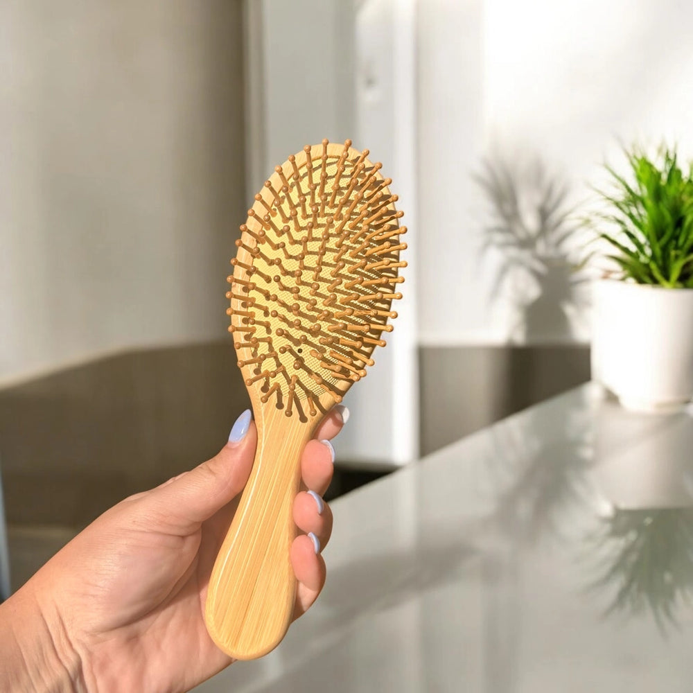 bamboo paddle hairbrush