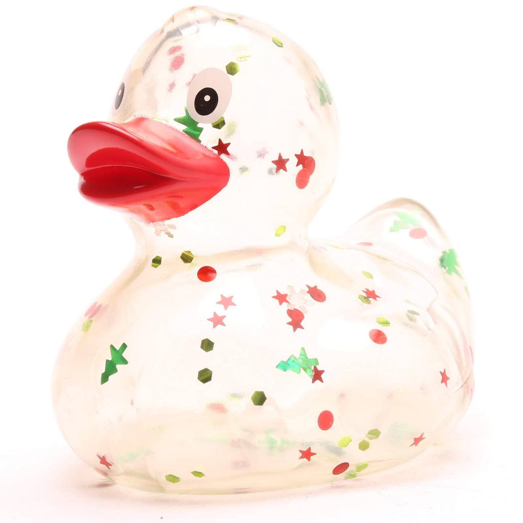 Christmas Glitter Duck - Red + Green