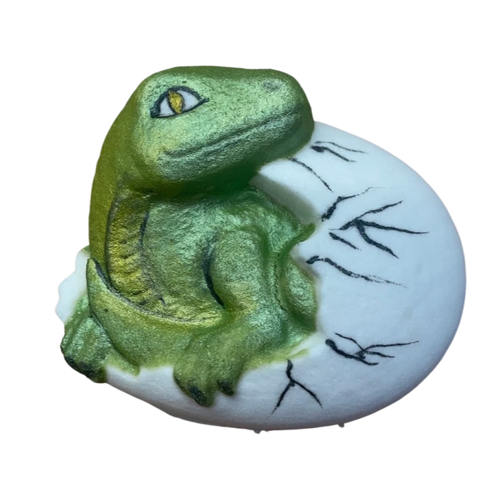 hatching dino bath bomb (surprise toy inside)