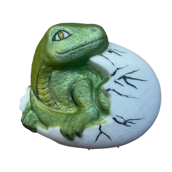 hatching dino bath bomb (surprise toy inside)