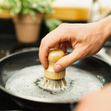 bamboo pot scrubber