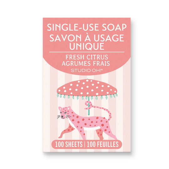 Leopard On Parade Single-Use Soap Sheets