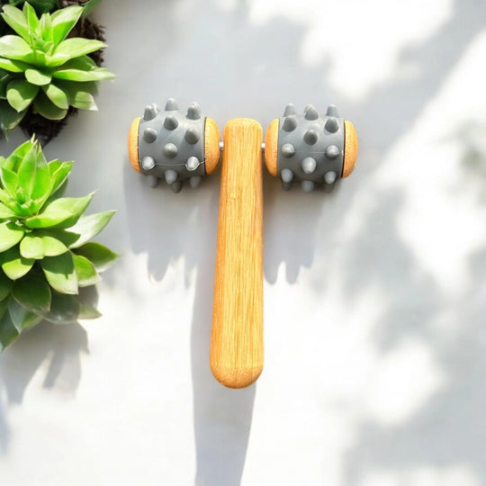bamboo body rolling massage tool