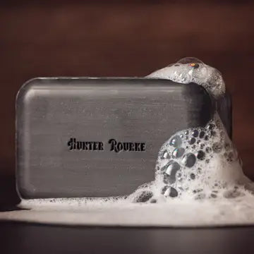activated charcoal soap by Hunter Rourke