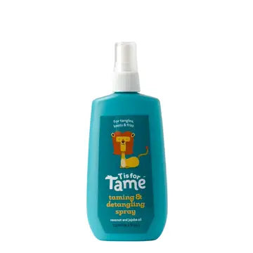 T is for Tame hair taming & detangling spray