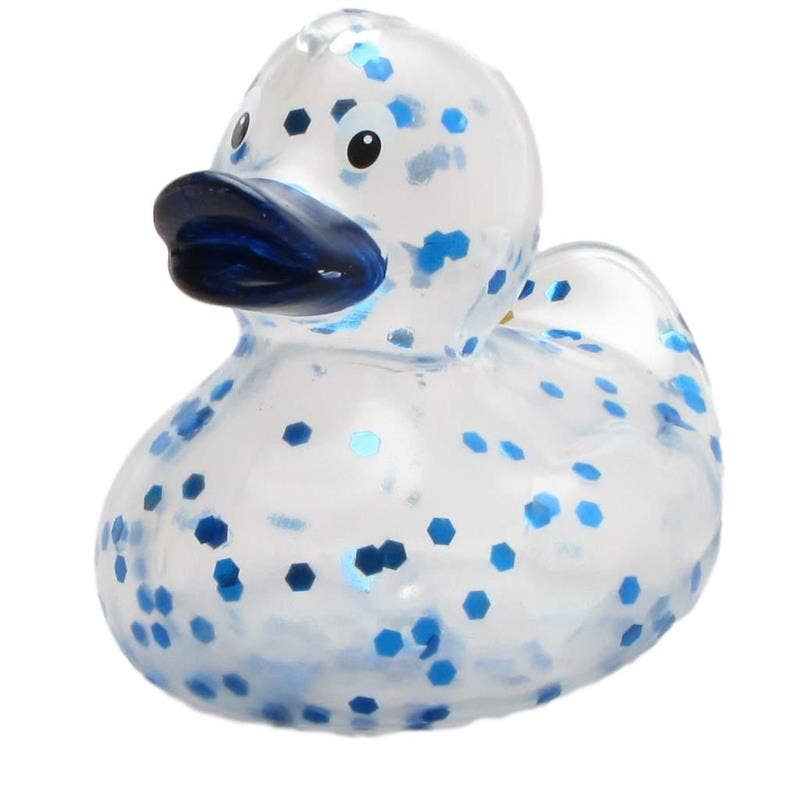 Hanukka Glitter Duck - Blue