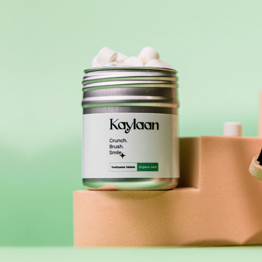 Kaylaan Mint Toothpaste Tablets - Fluoride Free - 90 Count