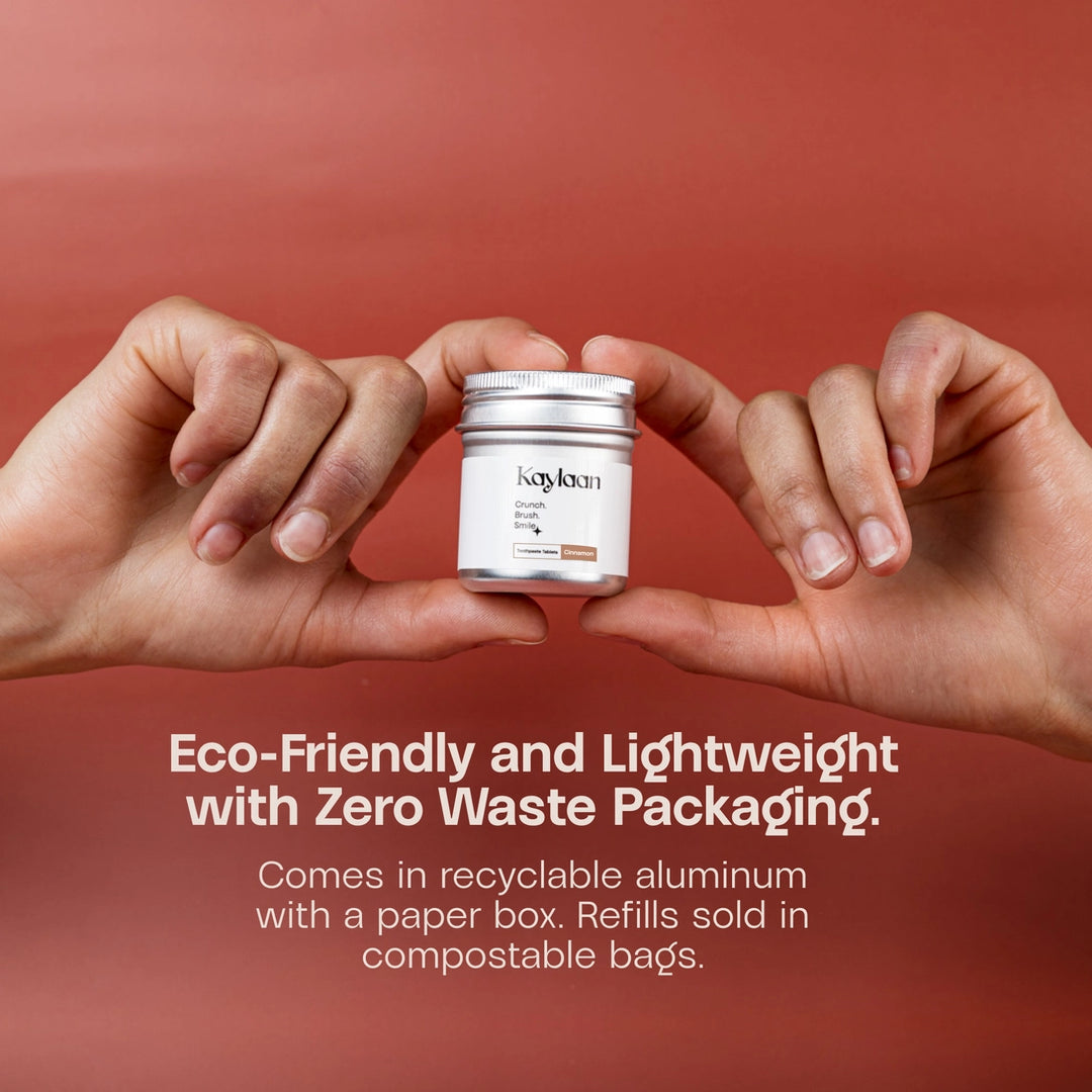 Kaylaan Cinnamon Toothpaste Tablets - Fluoride Free - 90 Count