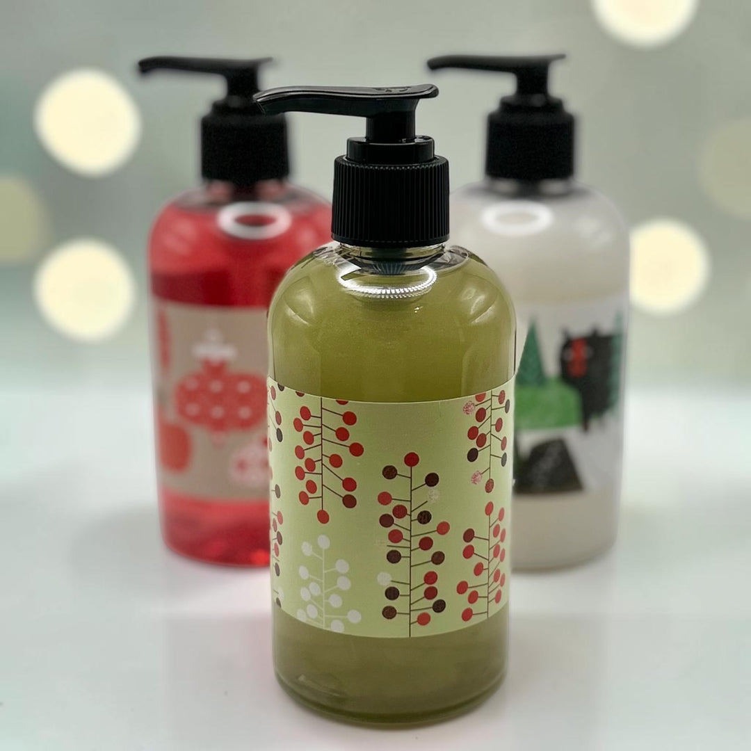 frosted juniper holiday hand soap