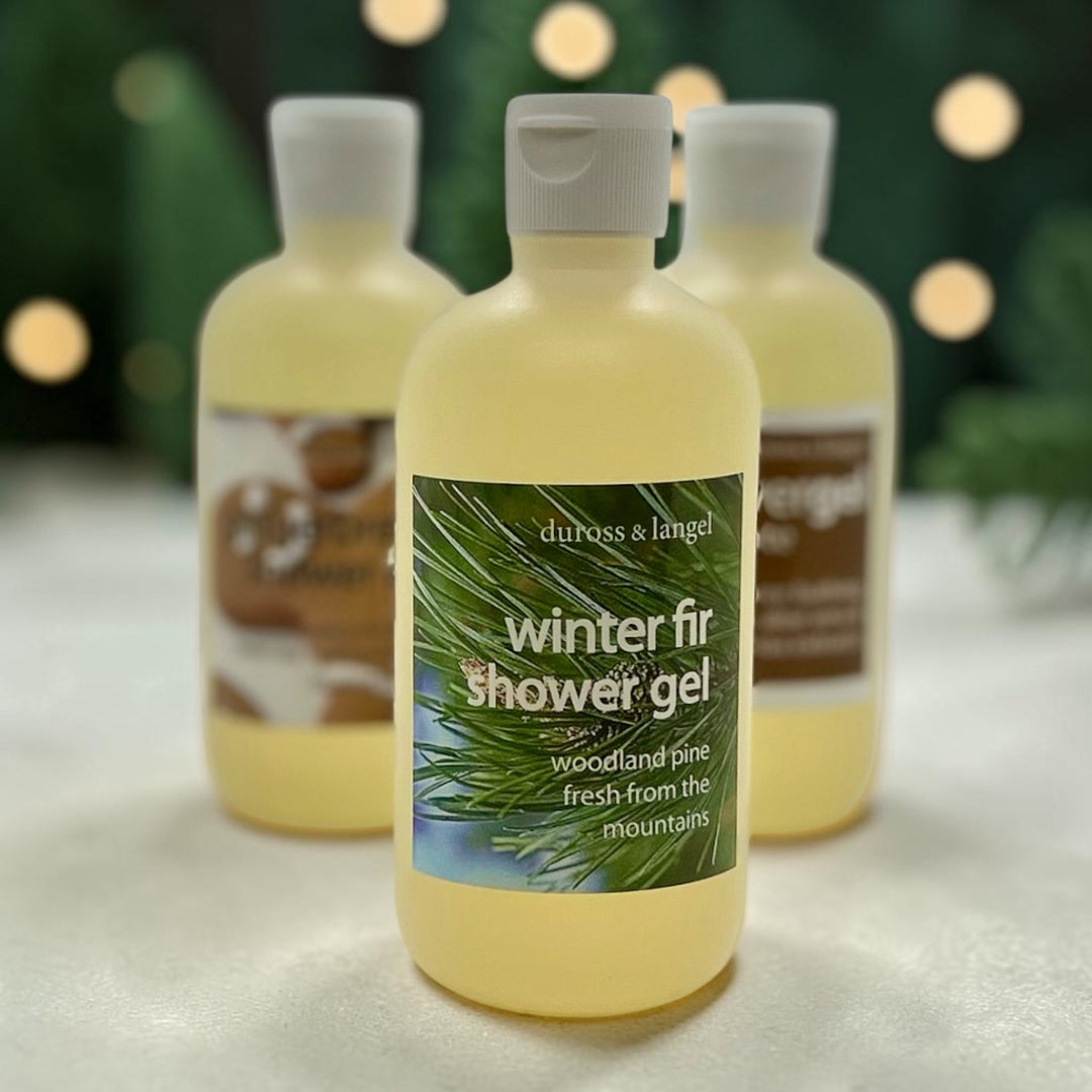 winter fir holiday shower gel
