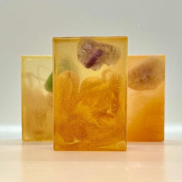 amethyst stone - bar soap