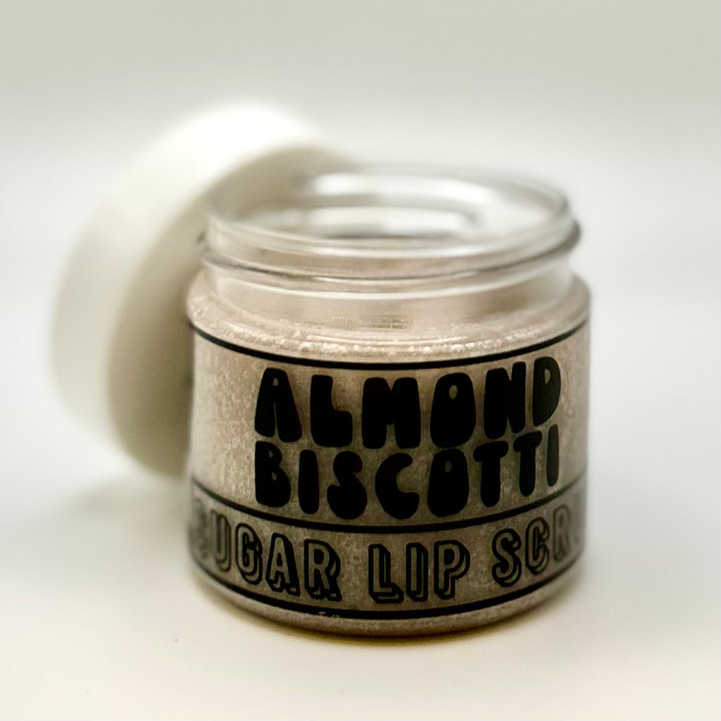 almond biscotti - organic sugar lip scrub