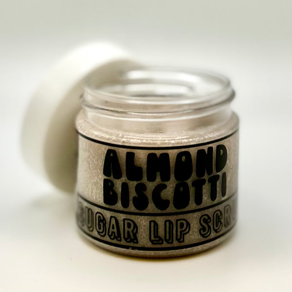 almond biscotti - organic sugar lip scrub