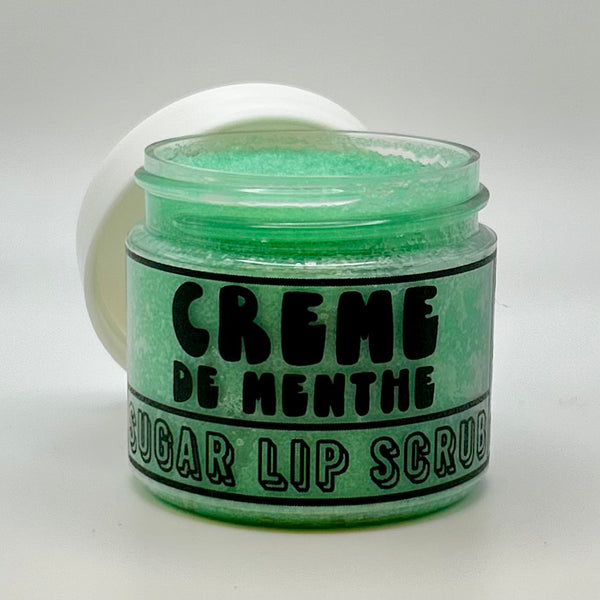creme de menthe - organic sugar lip scrub