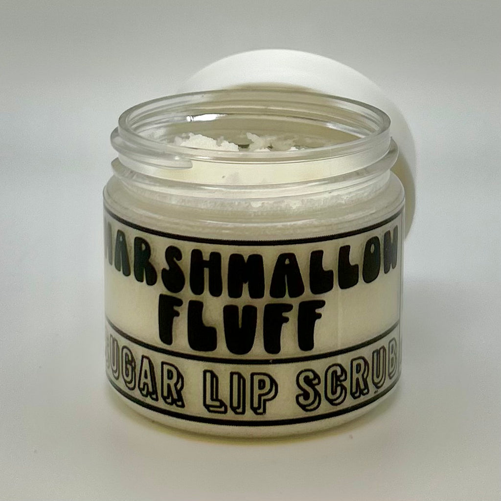 marshmallow fluff - organic sugar lip scrub