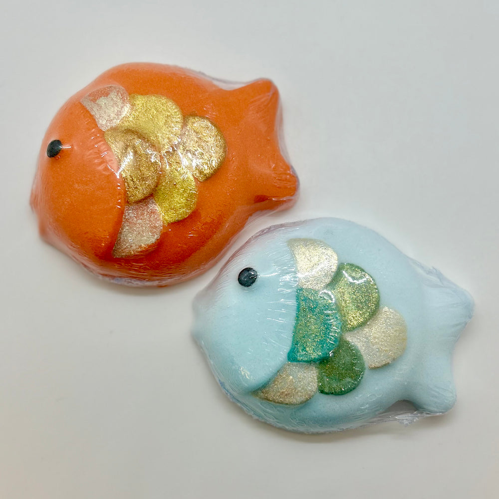 blue goldfish bath bomb