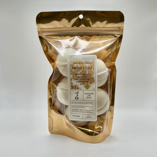 bath bomb 5 pack - honey oat