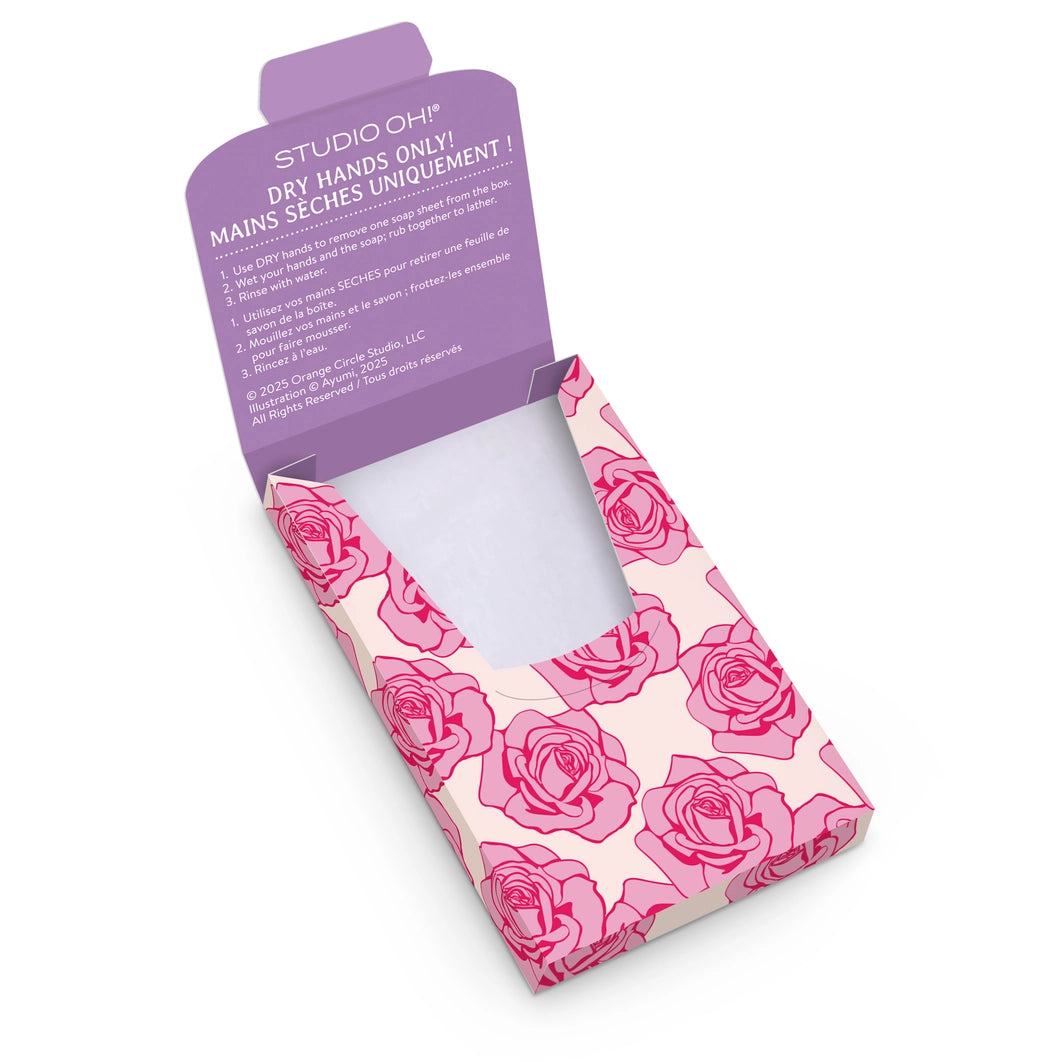 Petite Rose Single-Use Soap Sheets