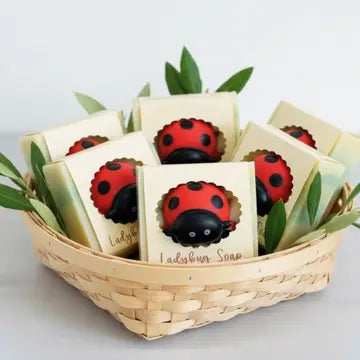 handmade novelty soap - ladybug