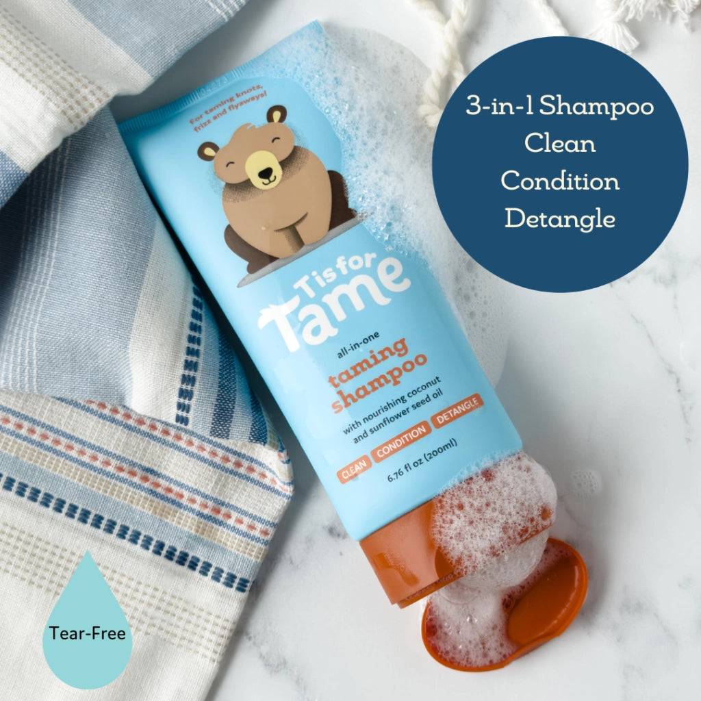 T is for Tame 3-in-1 baby shampoo
