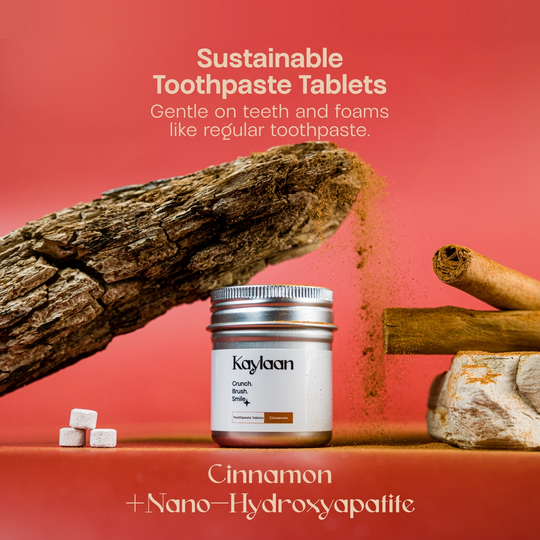 Kaylaan Cinnamon Toothpaste Tablets - Fluoride Free - 90 Count