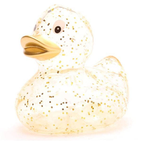 glitter duck - gold