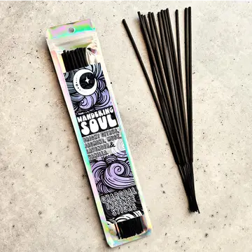 wandering soul - 9 inch incense stick - charcoal