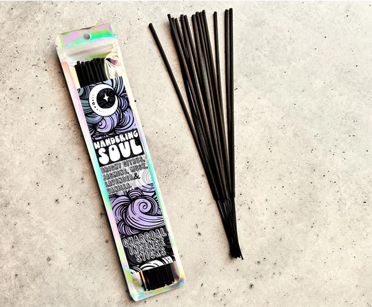 wandering soul - 9 inch incense stick - charcoal