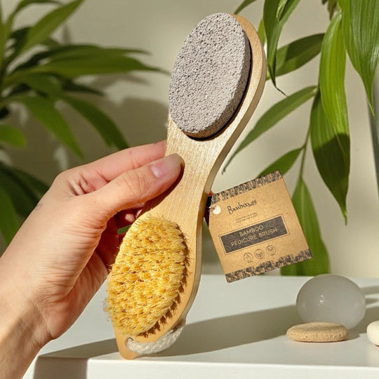 bamboo exfoliating foot pedicure tool
