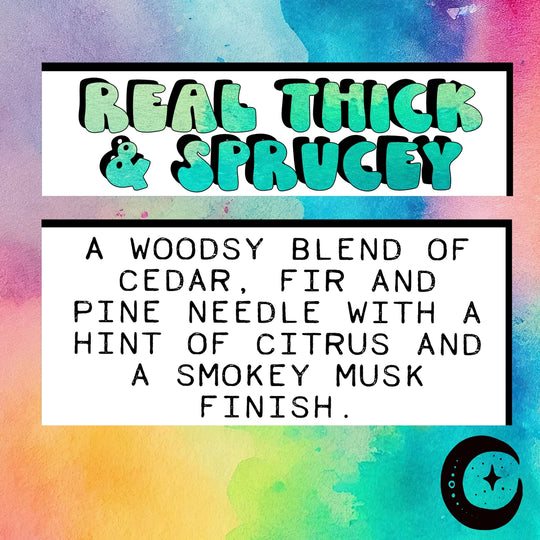real, thick & sprucey - 9 inch incense stick - charcoal