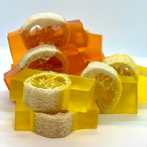 lemongrass loofah fruit - bar soap (closeout)