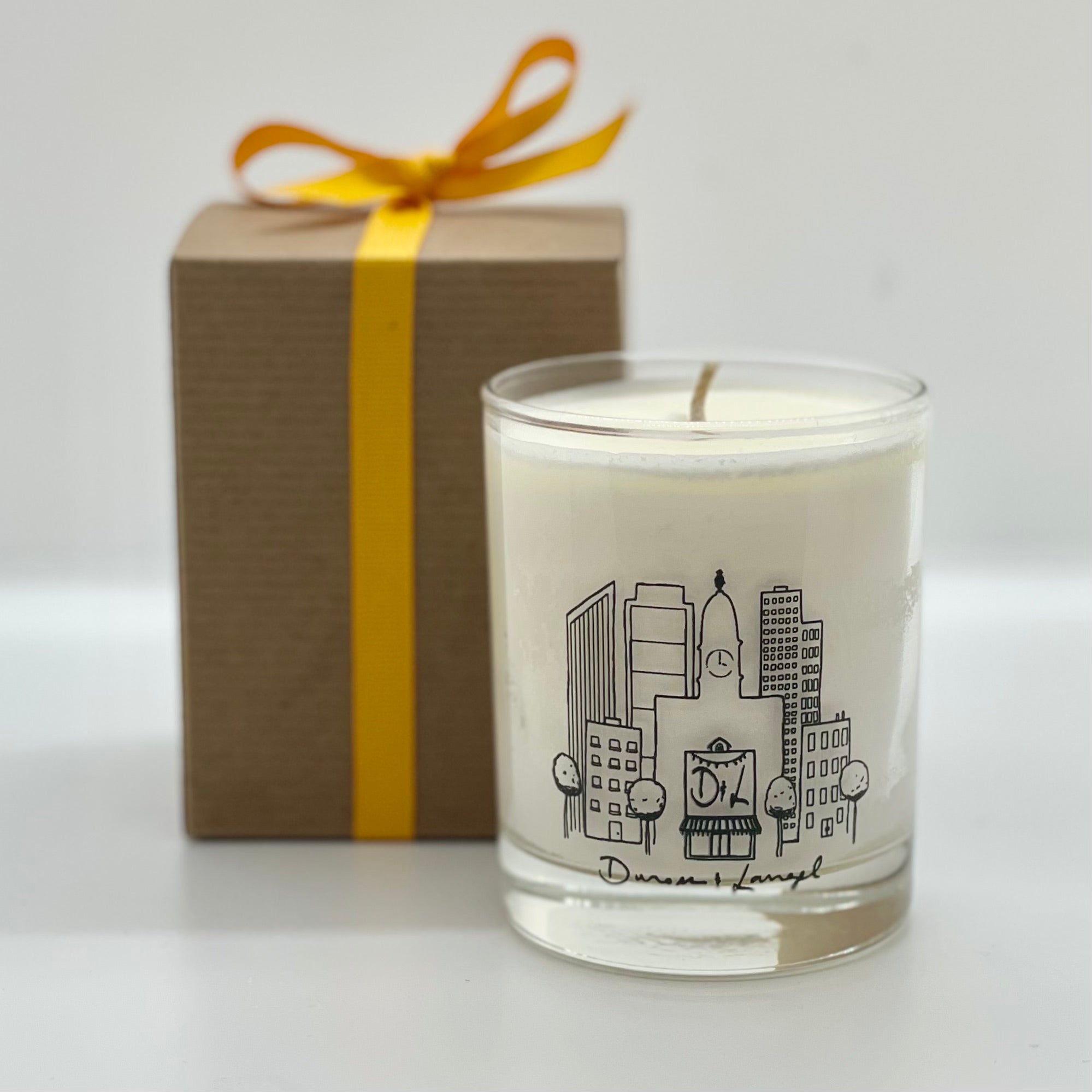 Cypress & Fir Boxed Green Glass Candle